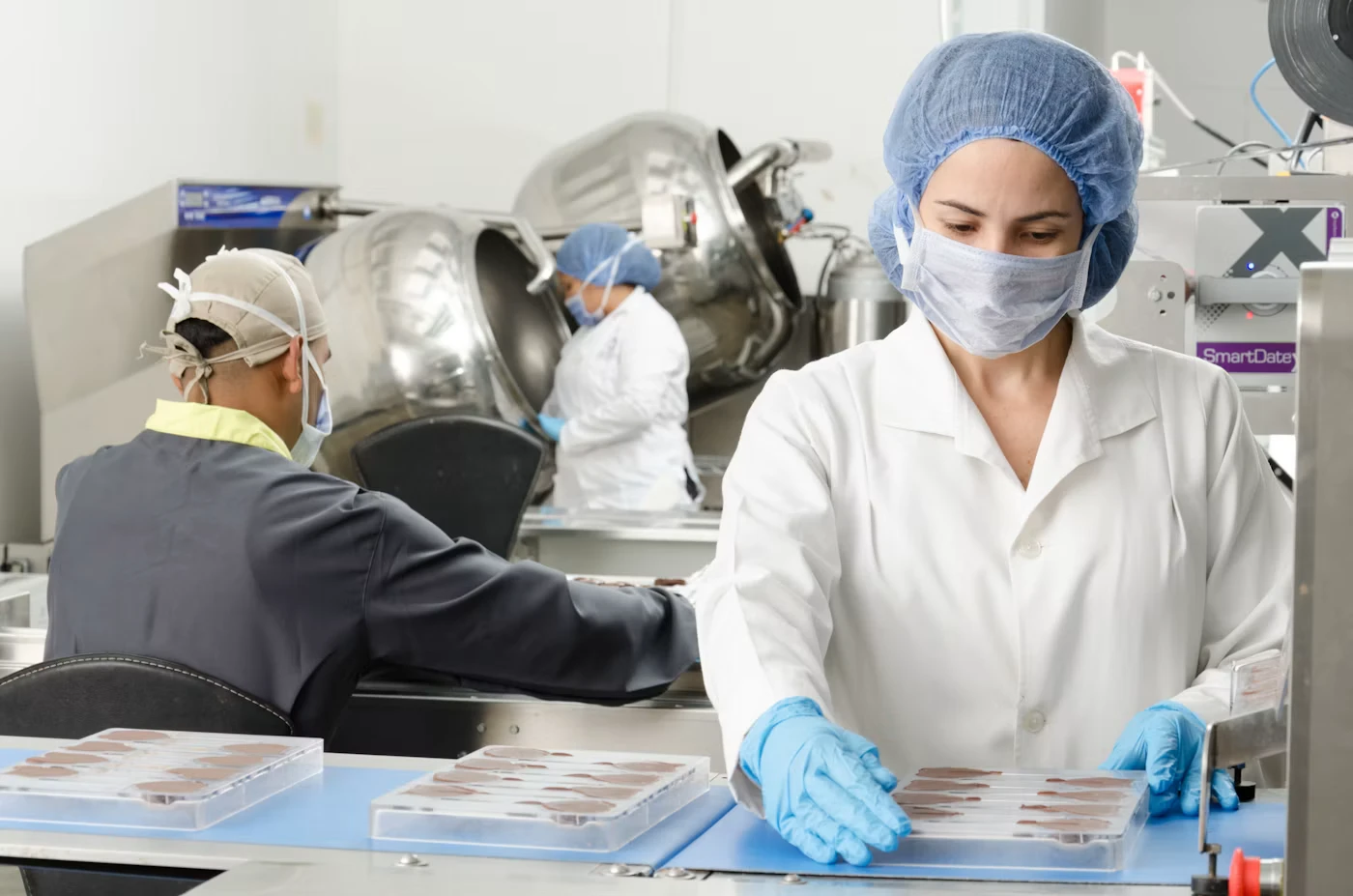 Operators on a processing floor